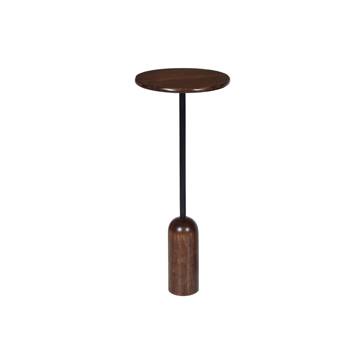 Bijzettafel walnoot Ø 28 cm
