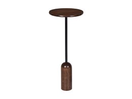 Bijzettafel walnoot Ø 28 cm