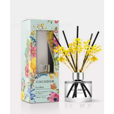Cocodor Bloemenverspreider_ PURE COTTON_120ml & 200 ml_BLAUWE bloemen