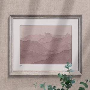 Poster „Mont Aiguille“ – Alpen, Aquarell und natürliche Pigmente – Design von Jizel Atelier