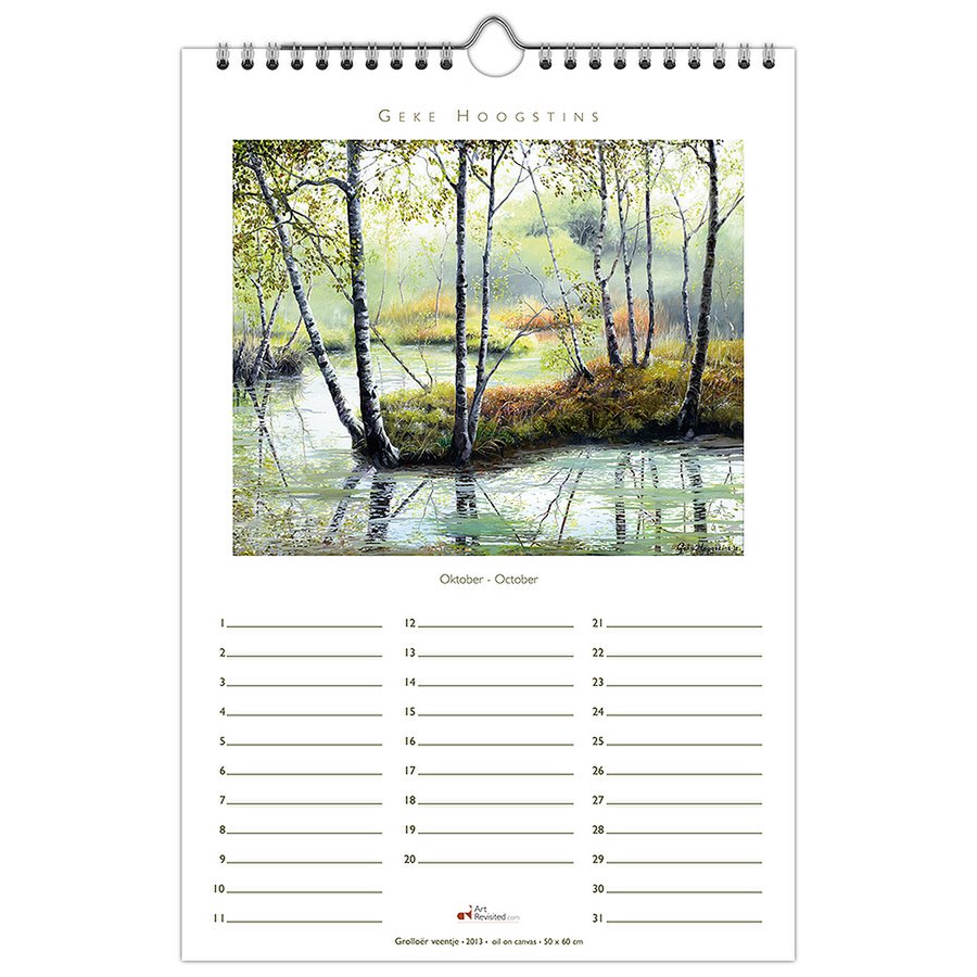 Birthday calendar Timeless, Geke Hoogstins