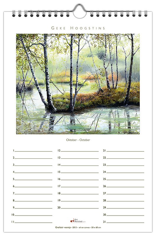 Birthday calendar Timeless, Geke Hoogstins