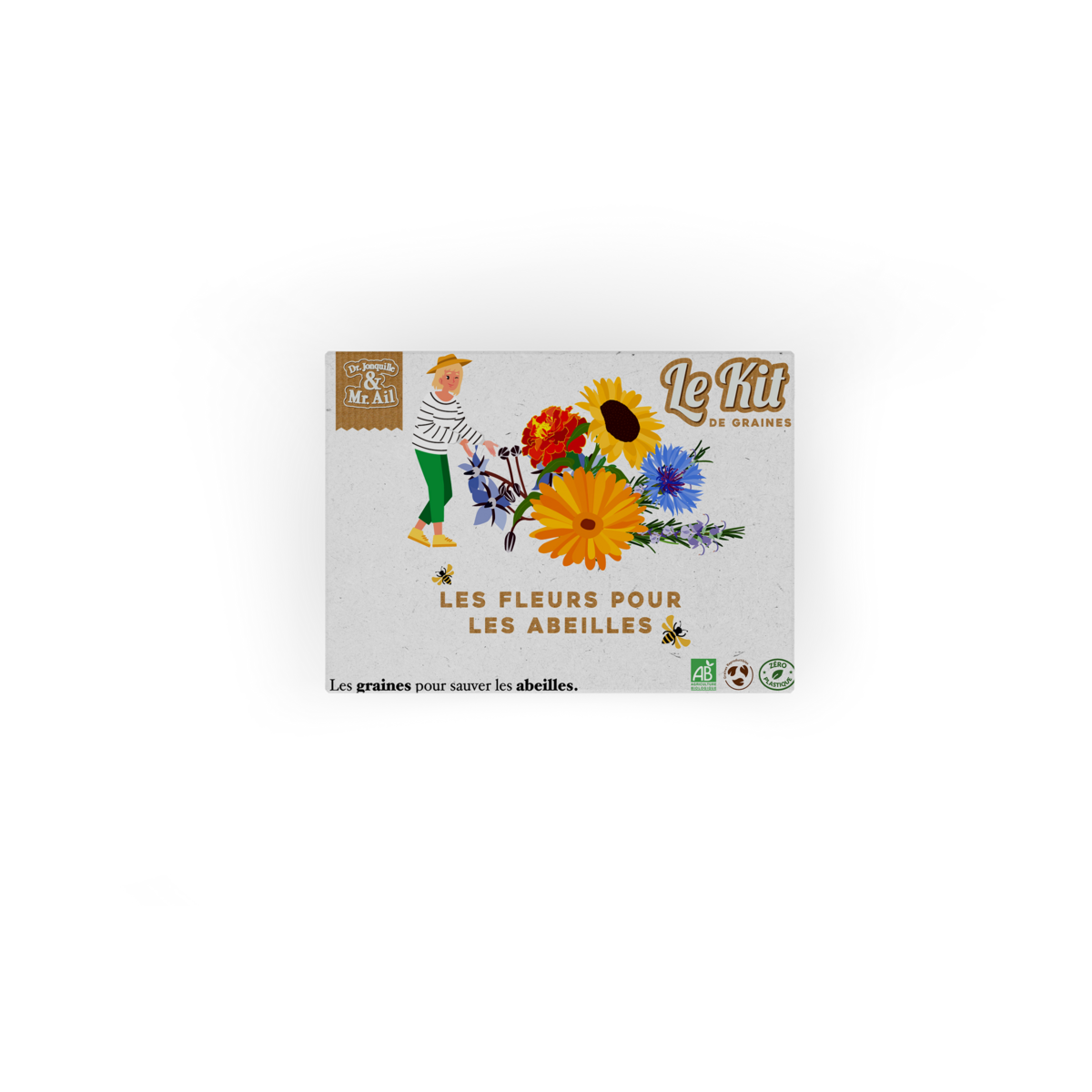 Bloemen voor bijen - Thematisch tuinierpakket - Creatief pakket - DIY - Kerstcadeau