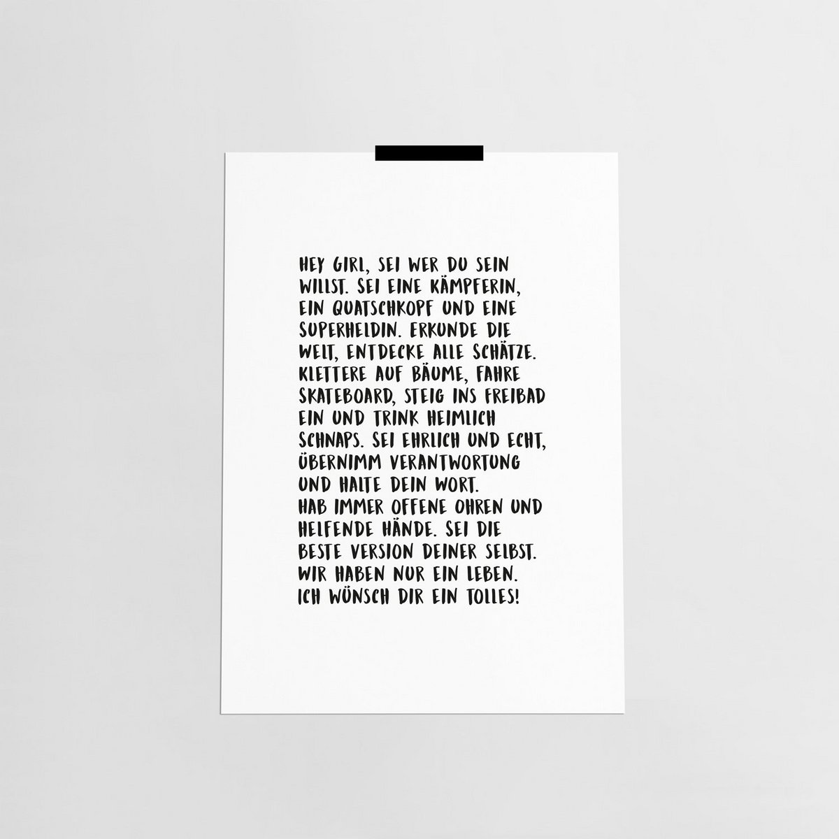 Hey girl / poster