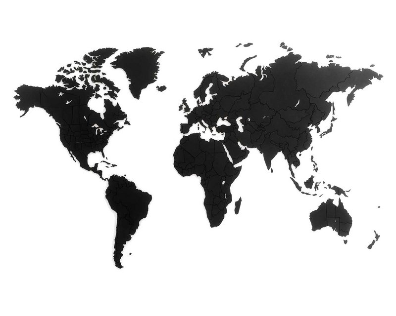 Carte du monde en bois - True Puzzle