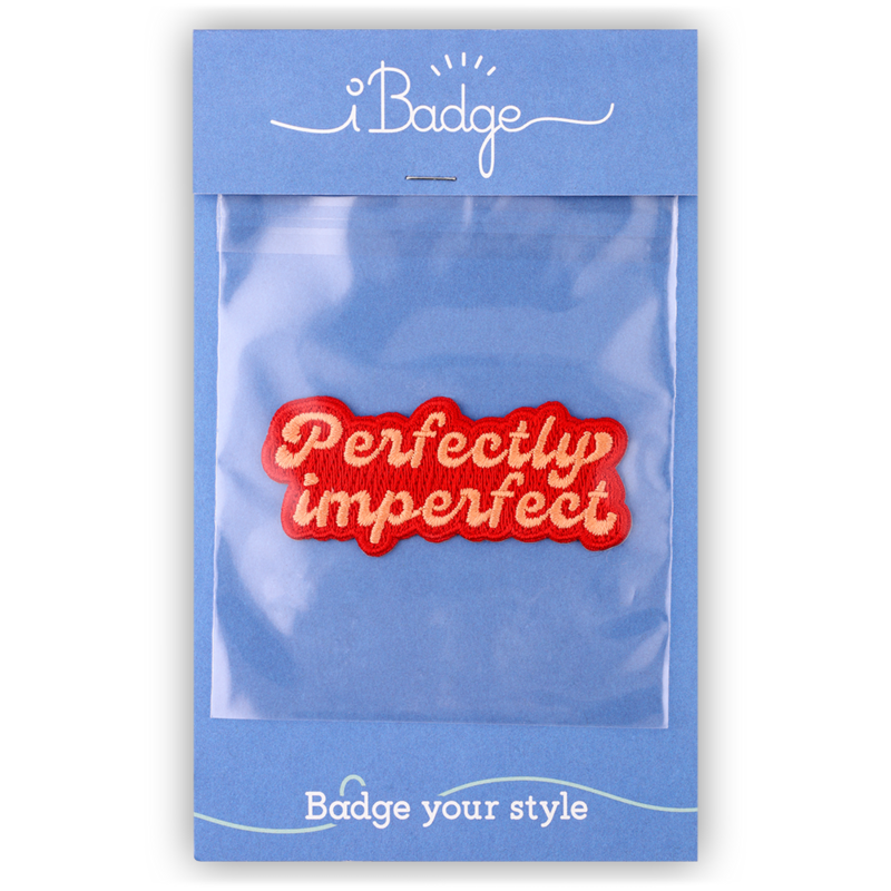 Sticker- en strijkbadge Perfectly Imperfect