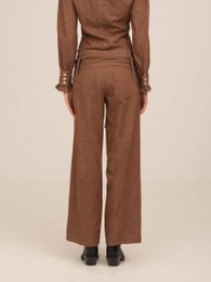 District bruine denim broek