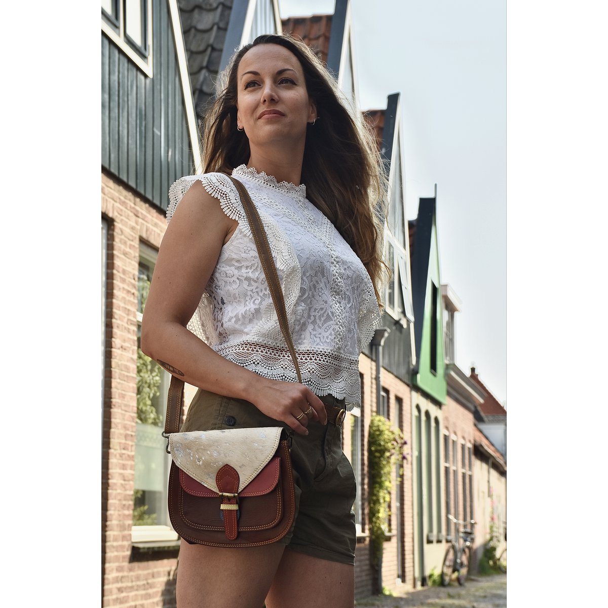 Skórzana torba w zwierzęcy wzór Mila Summer