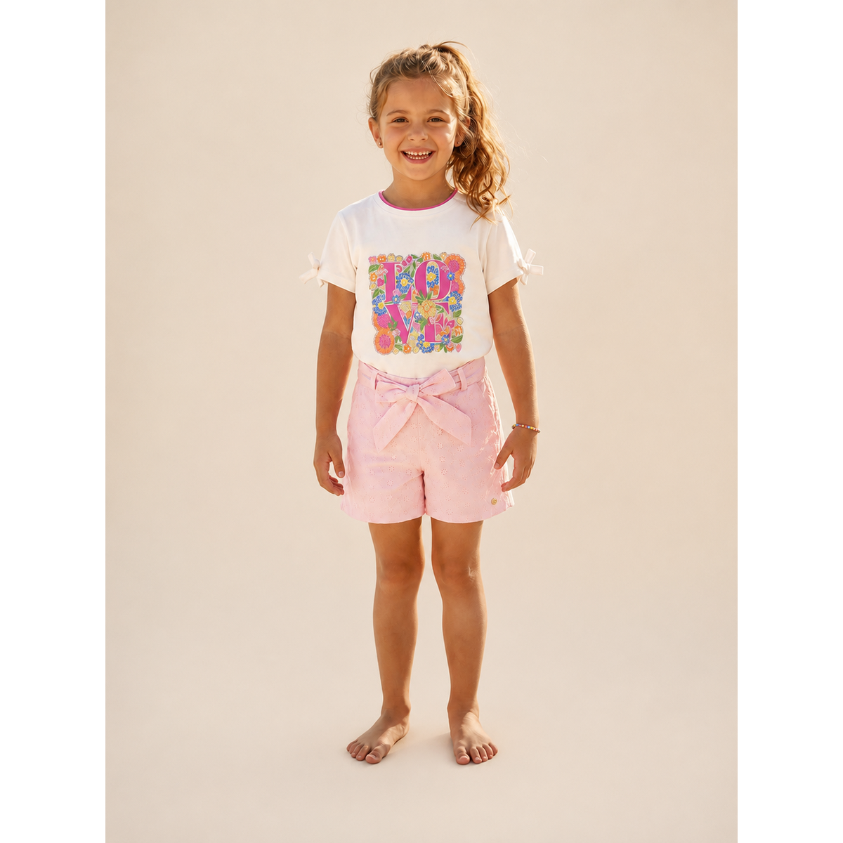 T-shirt da bambina con stampa LOVE "Biancaneve"