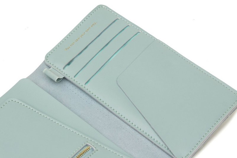 Stitch Travel Wallet - Mint