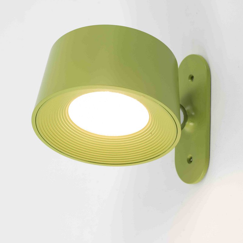 Schreibtischlampe Design LED auf Batterie weiß, mit Wandmontage