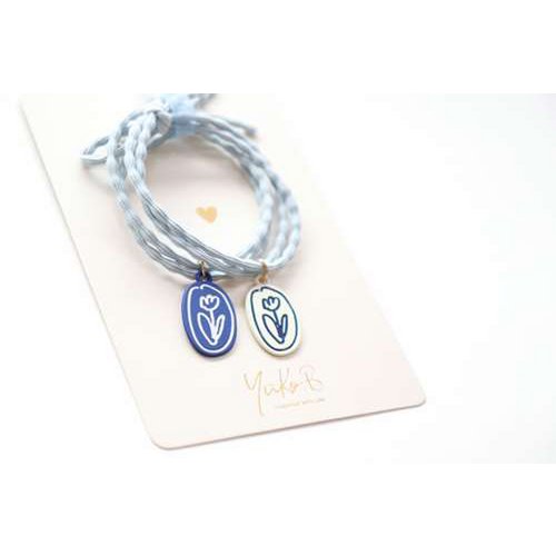 Haarelastiekjes Armband - Bloemen