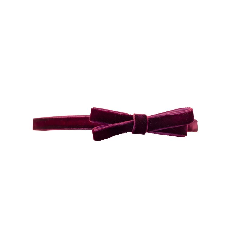 Cerchietto Velluto Bordeaux