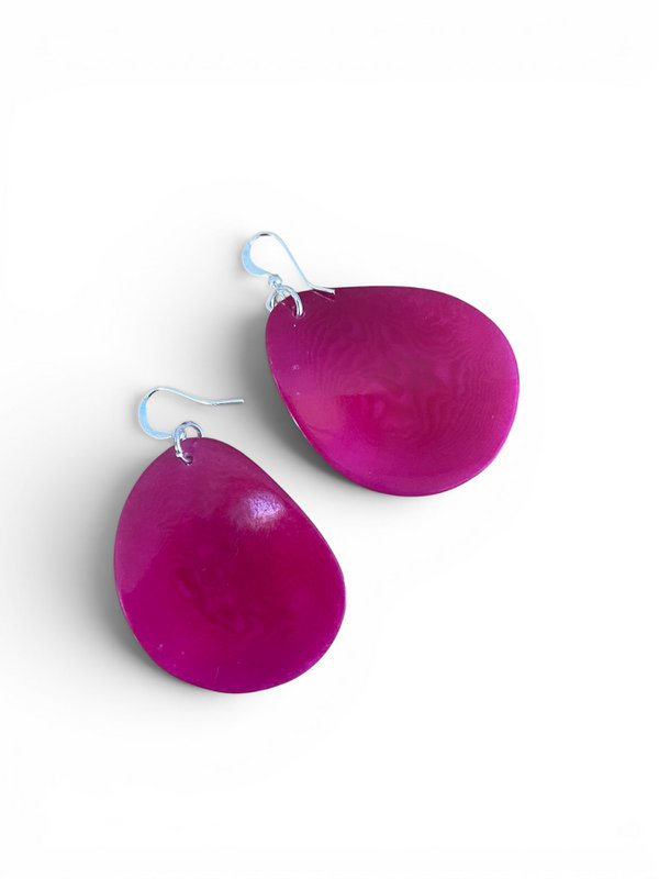 Tagua | Earring Taja Fuchsia Pink