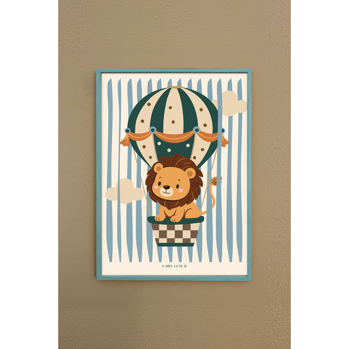 Póster habitación infantil - León Lola
