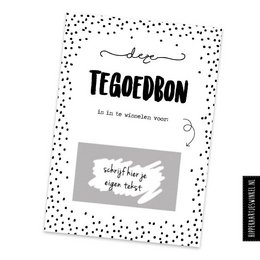 Kraskaarten "DIY - Tegoed"