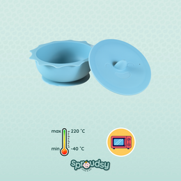 Baby bowl with suction cup – Clouds