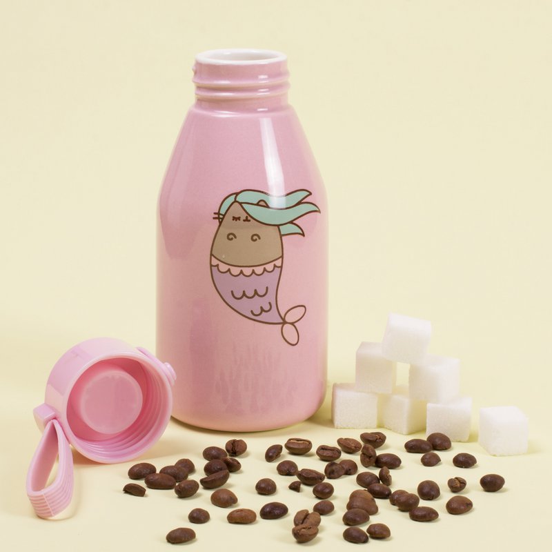 Pusheen Travel - Ceramiczna butelka do picia "Syrenka"