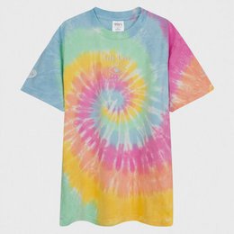 Camiseta oversize con estampado tie-dye