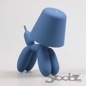 Stoobz Design Balloon Dog LED Tischlampe 16x10x18 cm – Blau | Geschenk- und Innen-Hingucker
