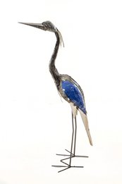 MÉTAL NOUVEAU MOYEN HÉRON BLEU NATUREL