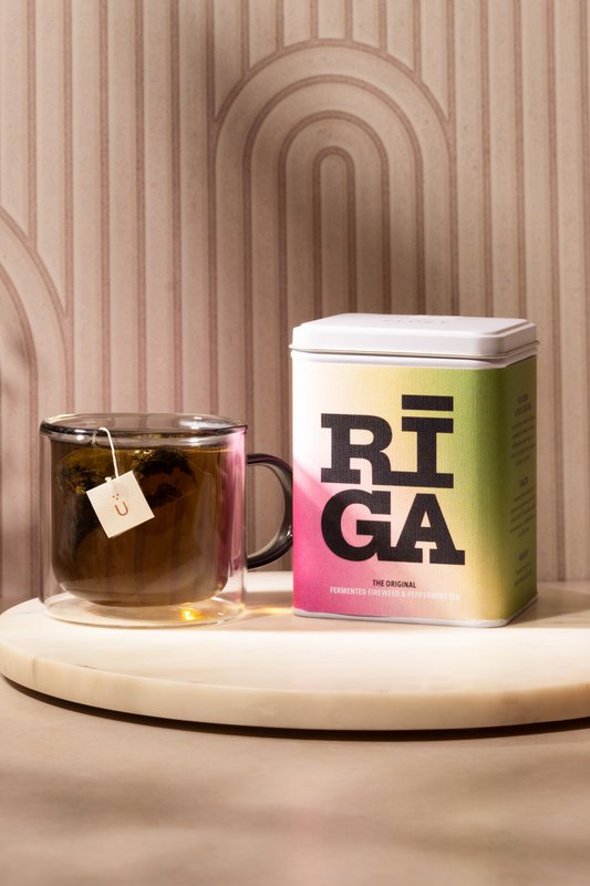 Riga Original X Plūkt gæret fyrweed og pebermynte te