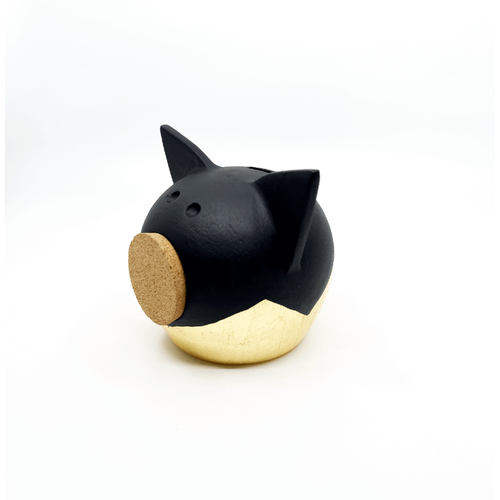 Banque de piggy d'or divisée