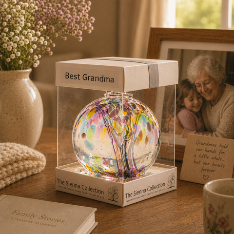 Spirit Ball 10 cm - Beste Oma - Veelkleurig Roze
