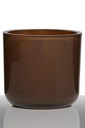 Cooper Regular Bloempot vaso chocolate h13 d14