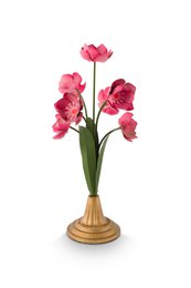 Deco Flower Metal Pink 36cm