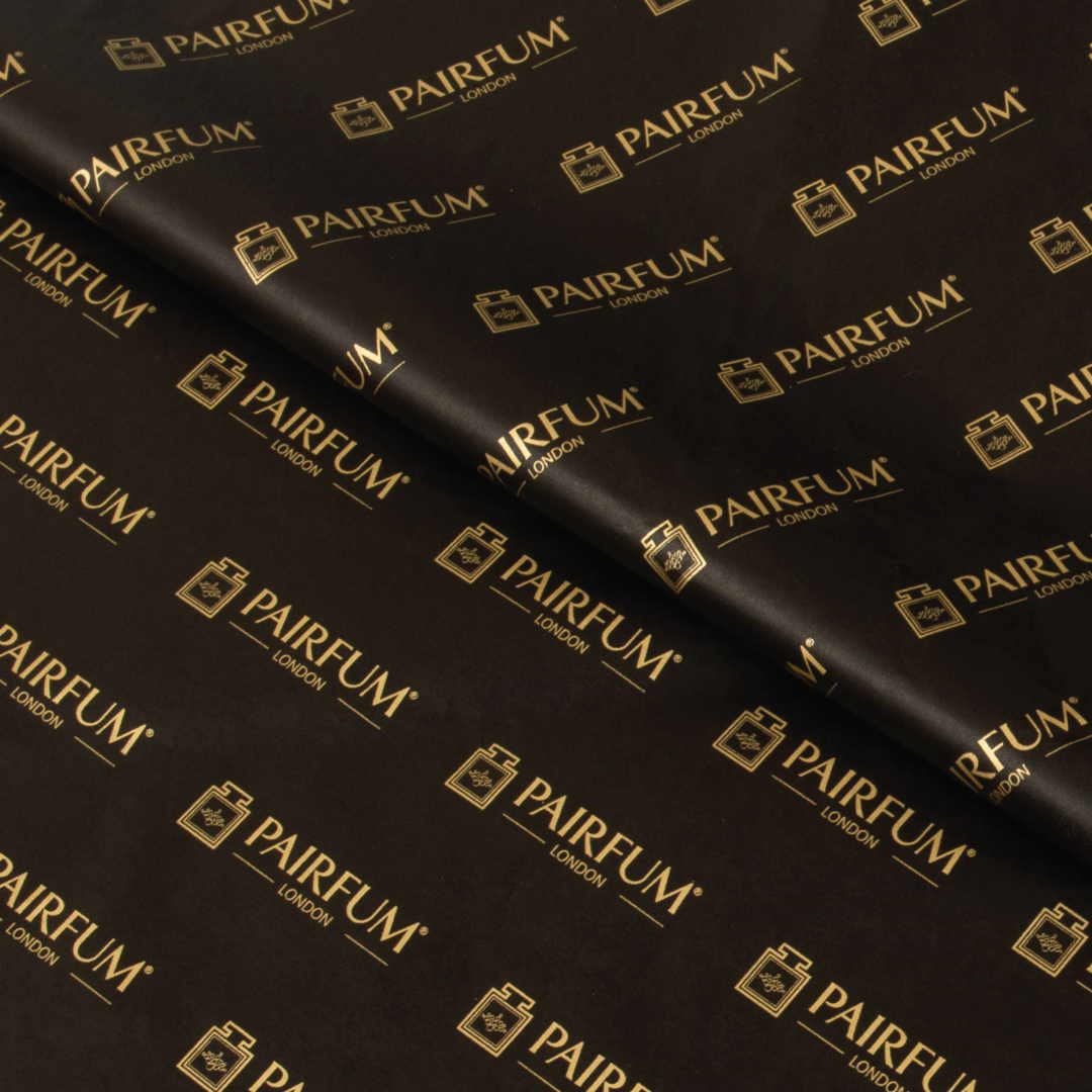 Seidenpapier in Schwarz & Gold