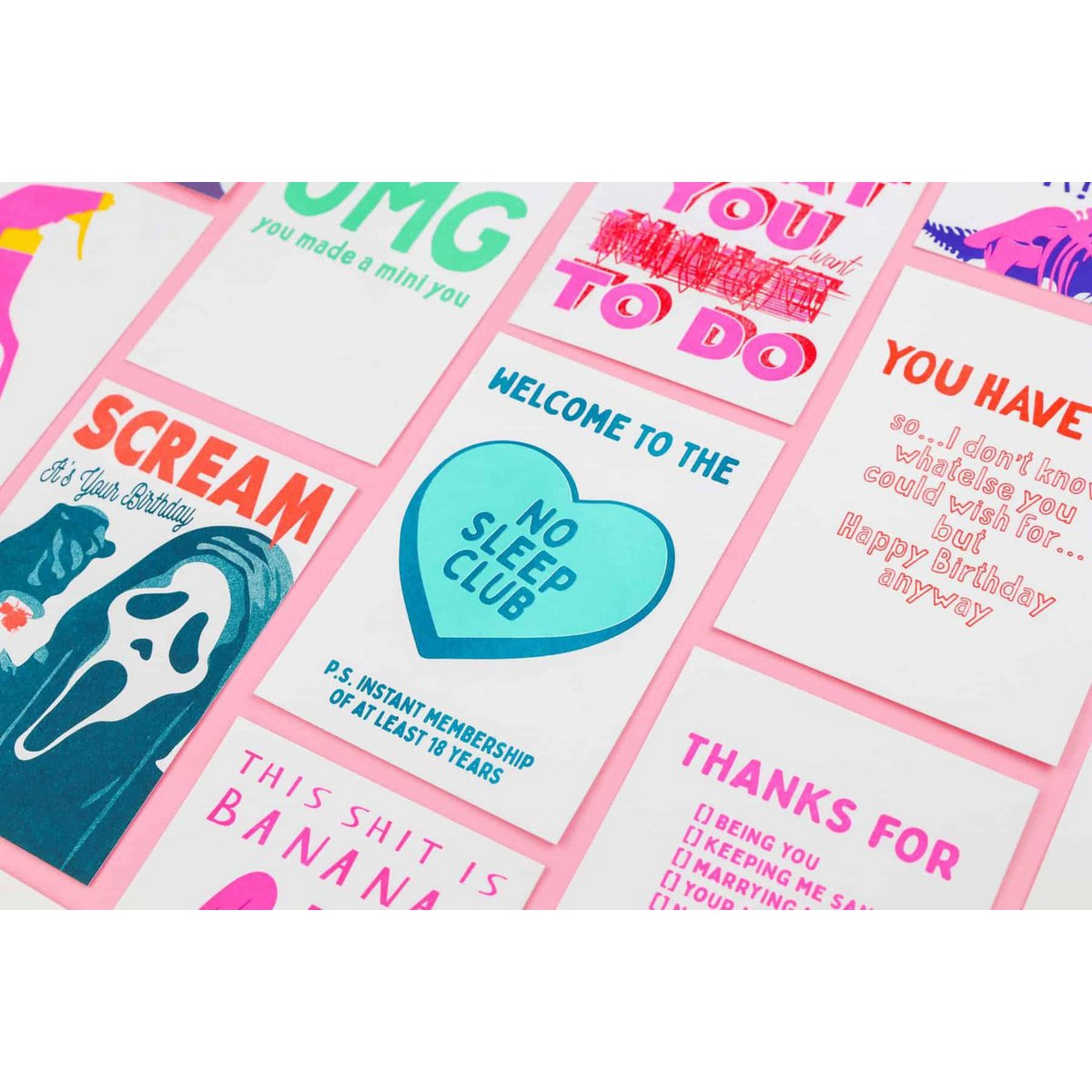 Riso estampado No Sleep Club menta