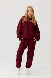 RUBI sweatpants - cotton - burgundy