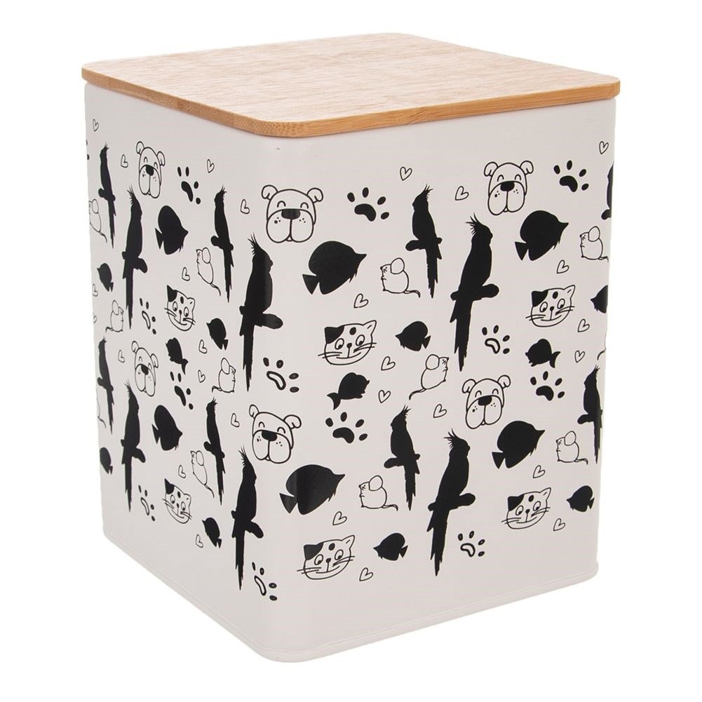 Pet Food Container Metal 1.7 l