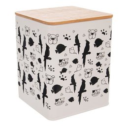 Pet Food Container Metal 1.7 l