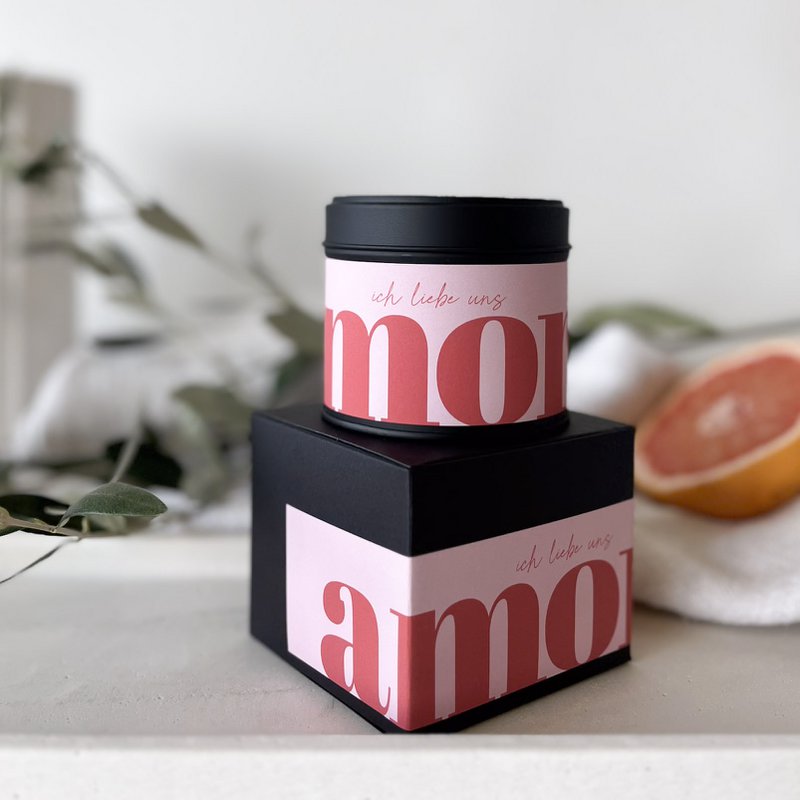 KERZENDOSE | AMORE | GRAPEFRUIT