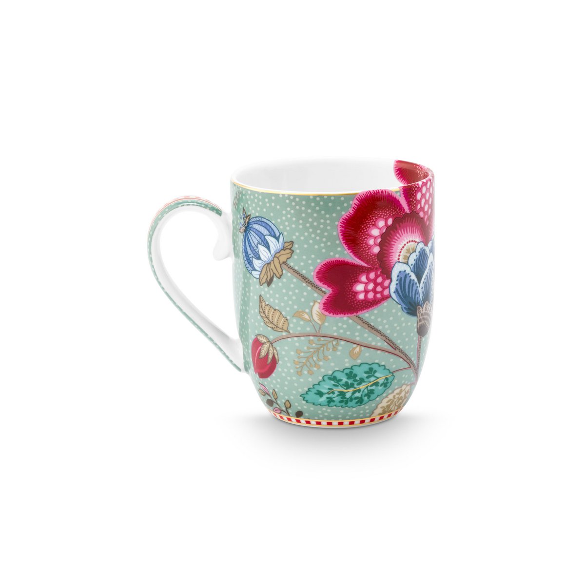 Set/2 Mugs Small Blooming Tales Fantasy Blue