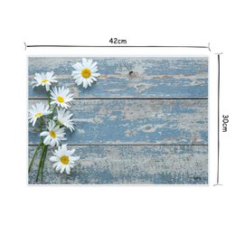 Artipics placemat Waiting for You placemat washable plastic 4 pieces each 42 x 30 cm place mats country house table undermat coasters kitchen dining area, guests, indoors, outdoors