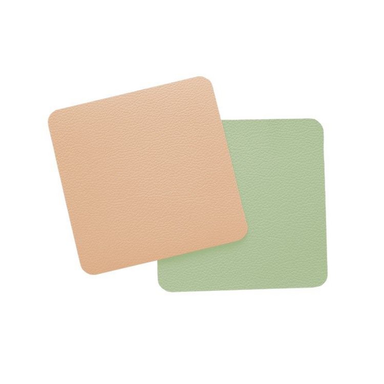 Lunar onderzetters Green/Peach | 10 x 10 cm