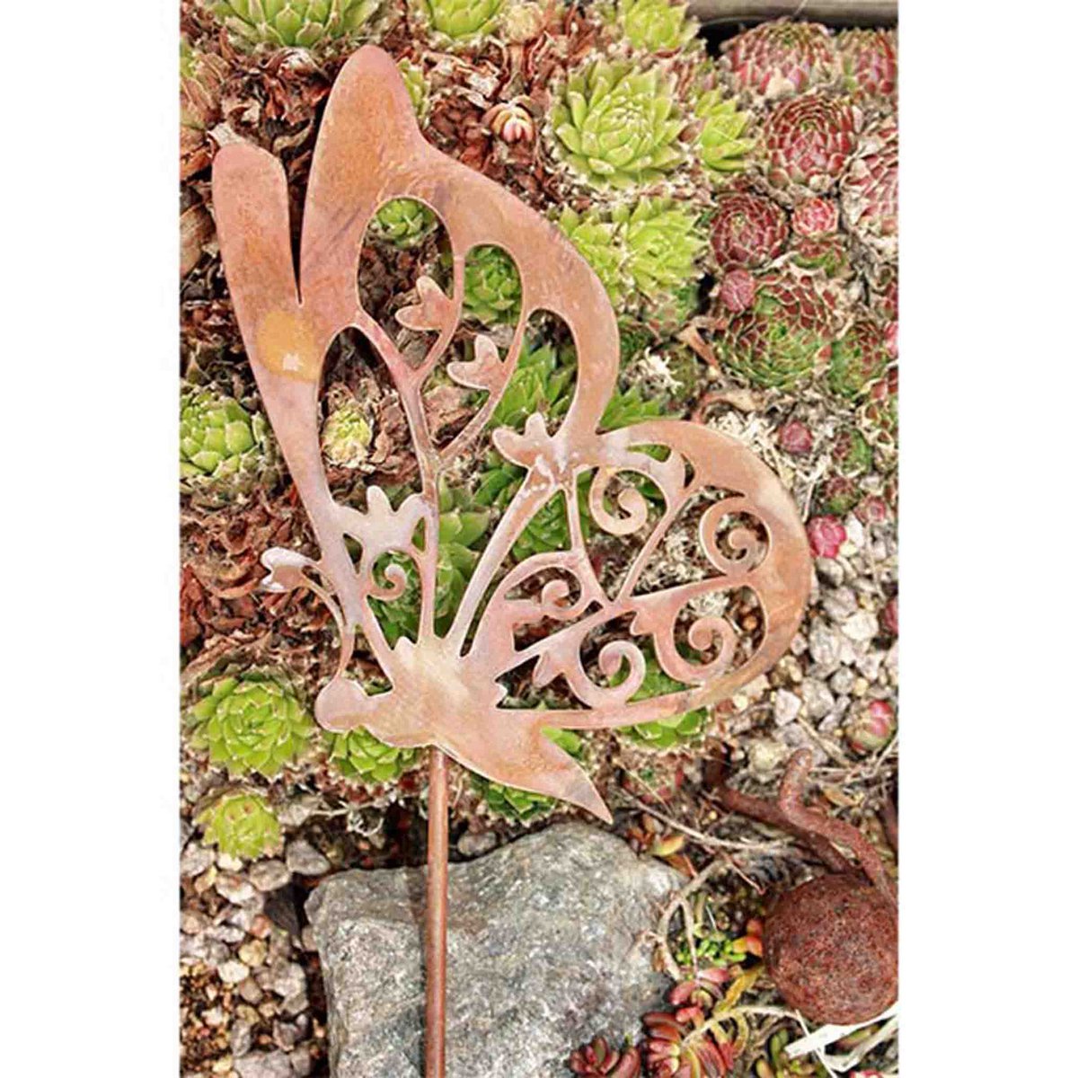 Patina garden decoration flower plug butterfly "Anita" | Vintage decoration spring |