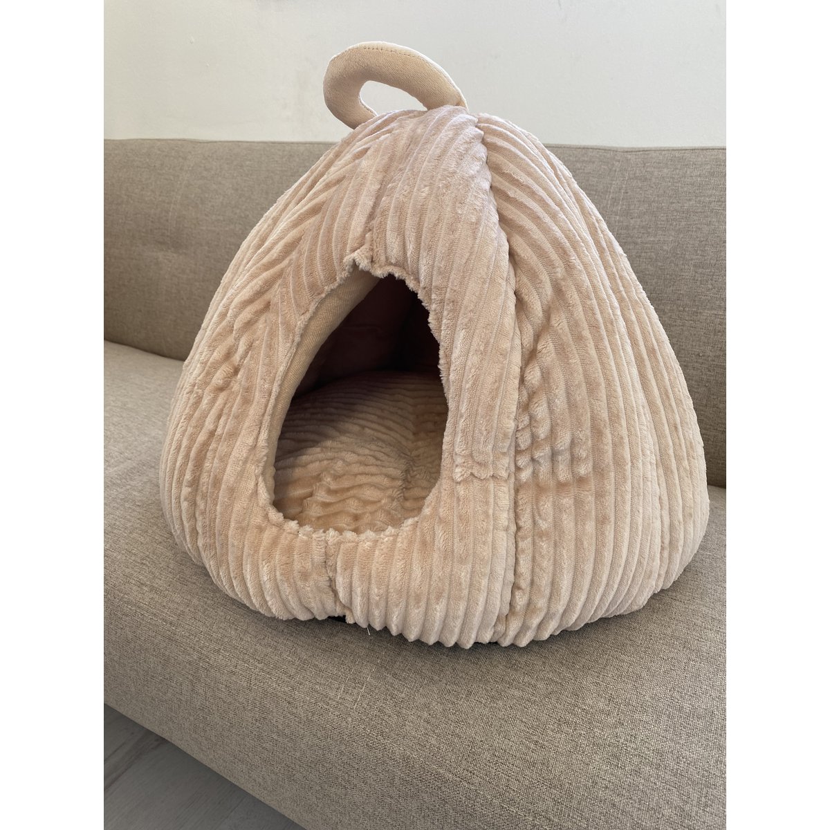 ByTiekeman - Lit pour Chat - Beige - Tiko Côtelé