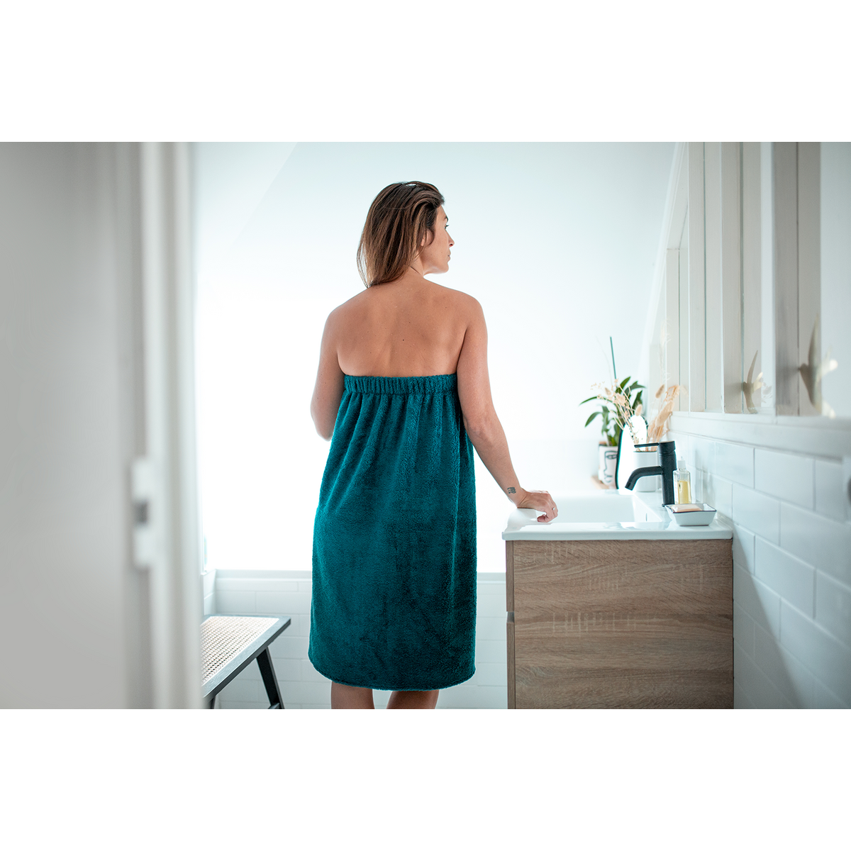Emerald bath sarong