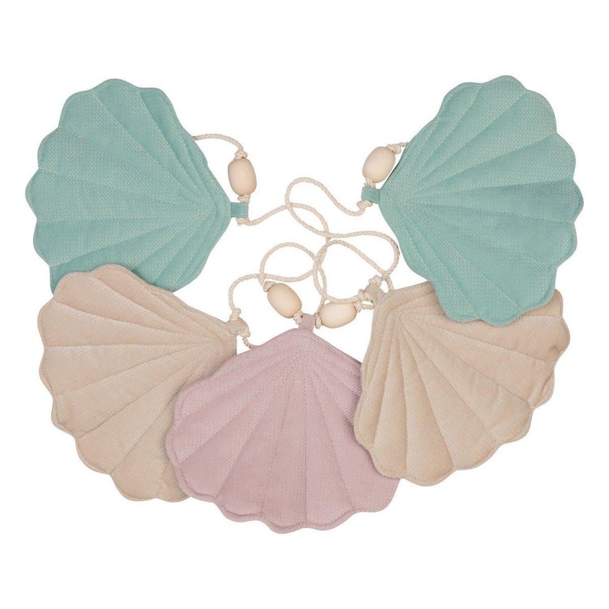 Guirlande de velours « Late Summer » avec coquillages