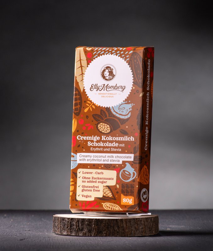 Creamy coconut milk chocolate with no added sugar | 80g