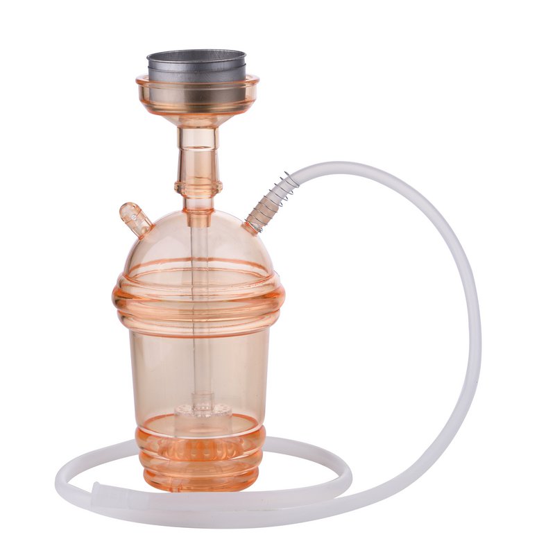 Shisha-Komplettset – ideal für Reisen, Strand, Festivals – Shisha mit Silikonschlauch, Zange, Wasserpfeife, komplettes modernes Acrylglas-Set