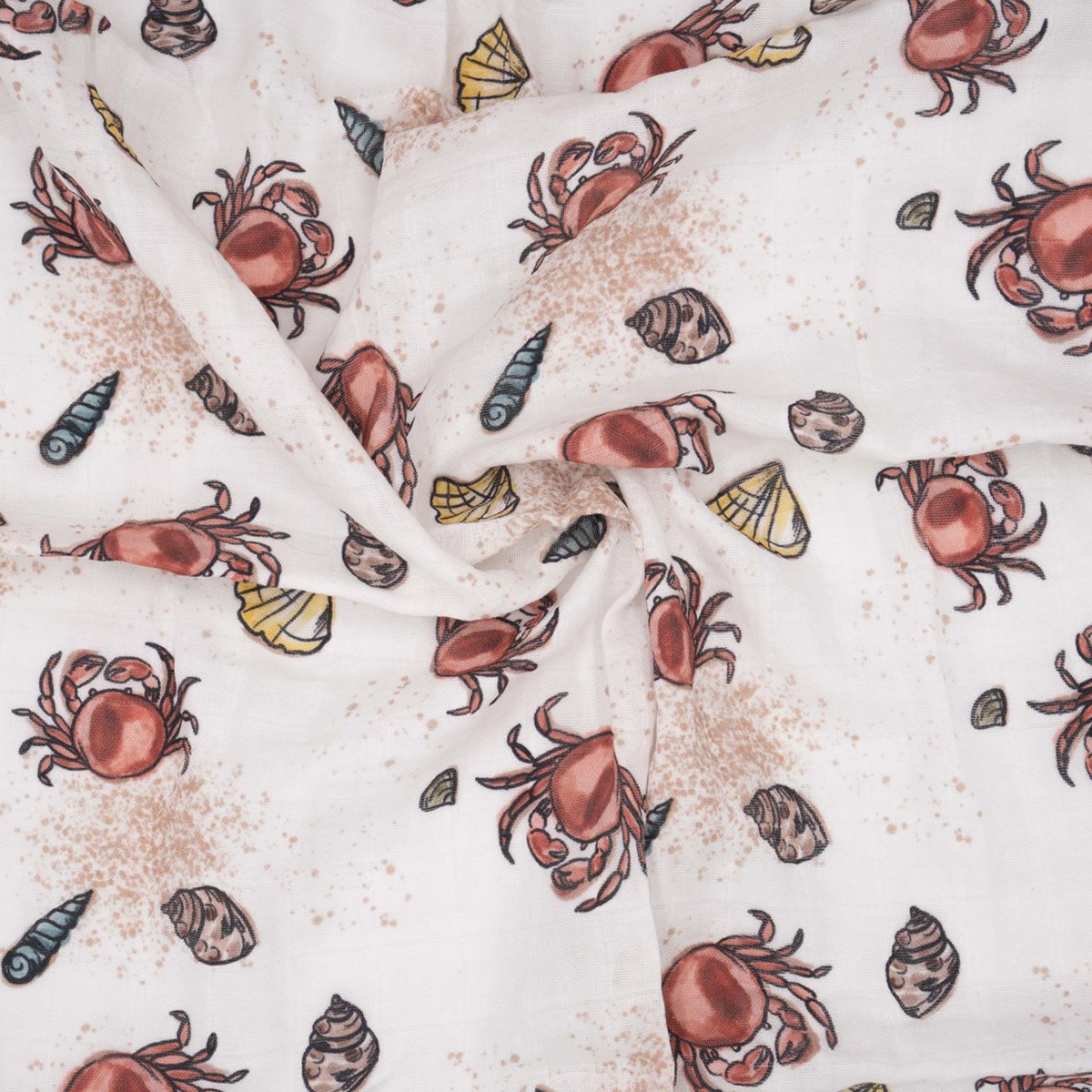 Muslin klud økologisk bomuld 60x60cm • Sealife • Sæt med 2 stk