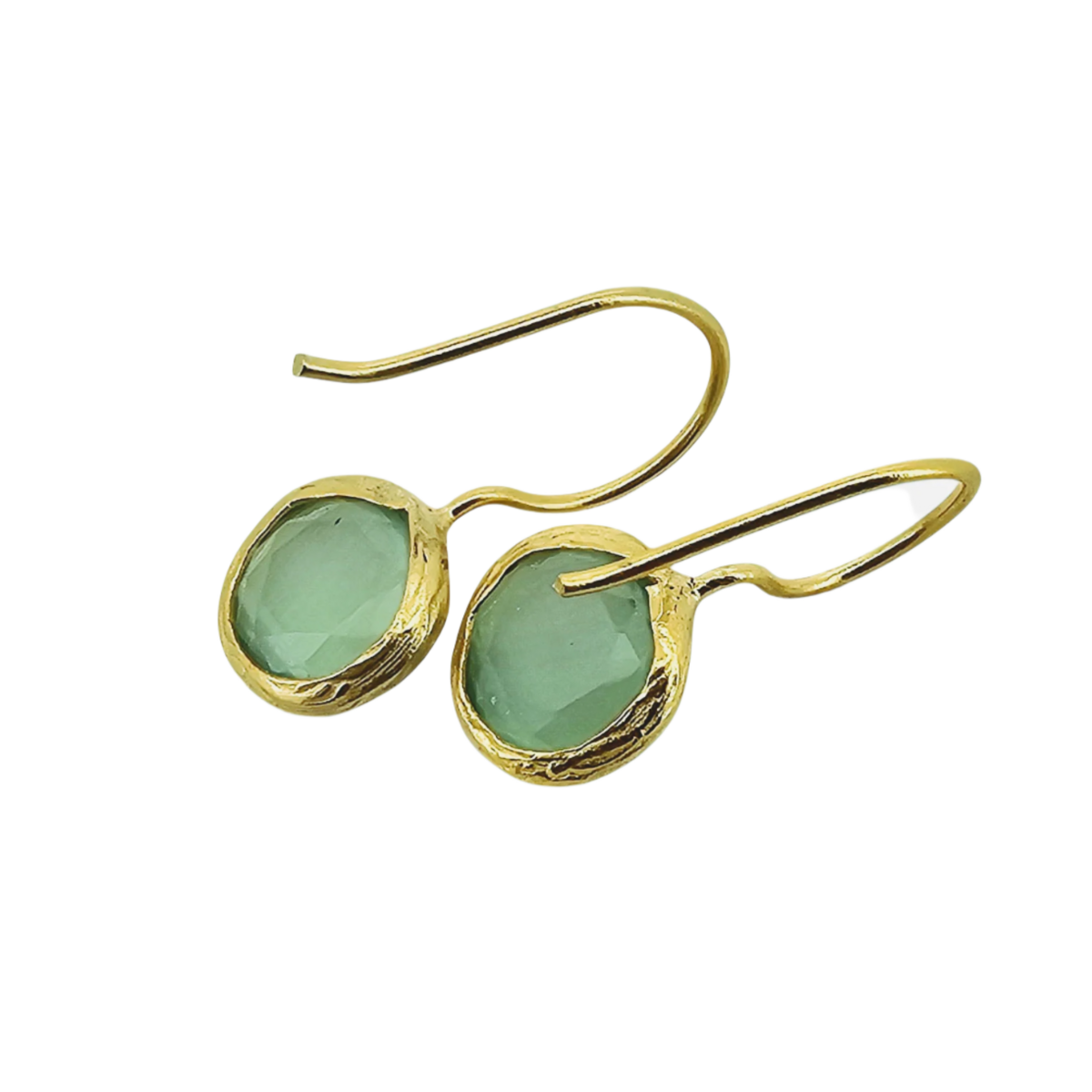 Glowdrop earring, Light Green Extra Small