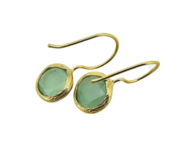 Orecchino Glowdrop, verde chiaro extra piccolo