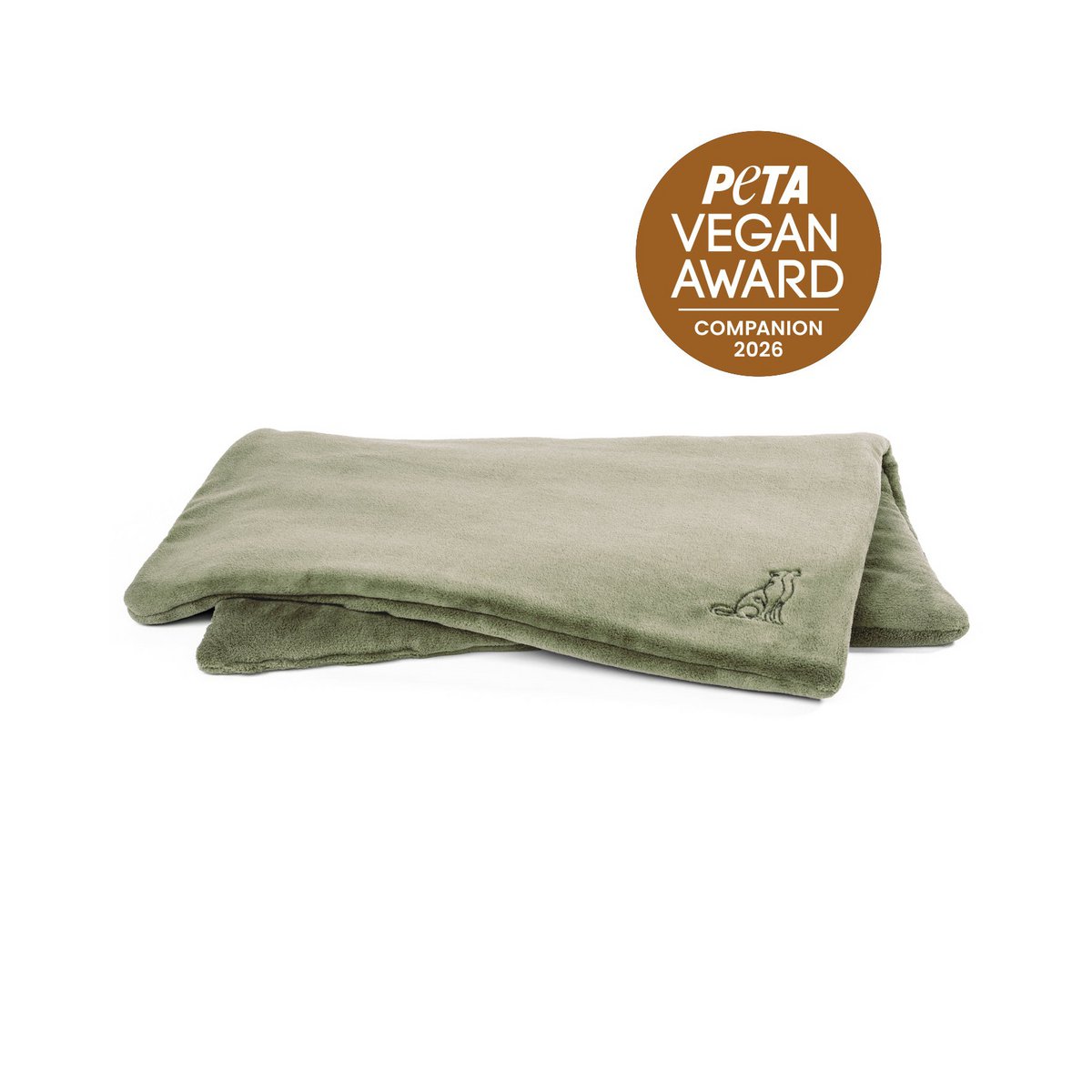 Hundedecke Emma Moosgrün (veganistisch)