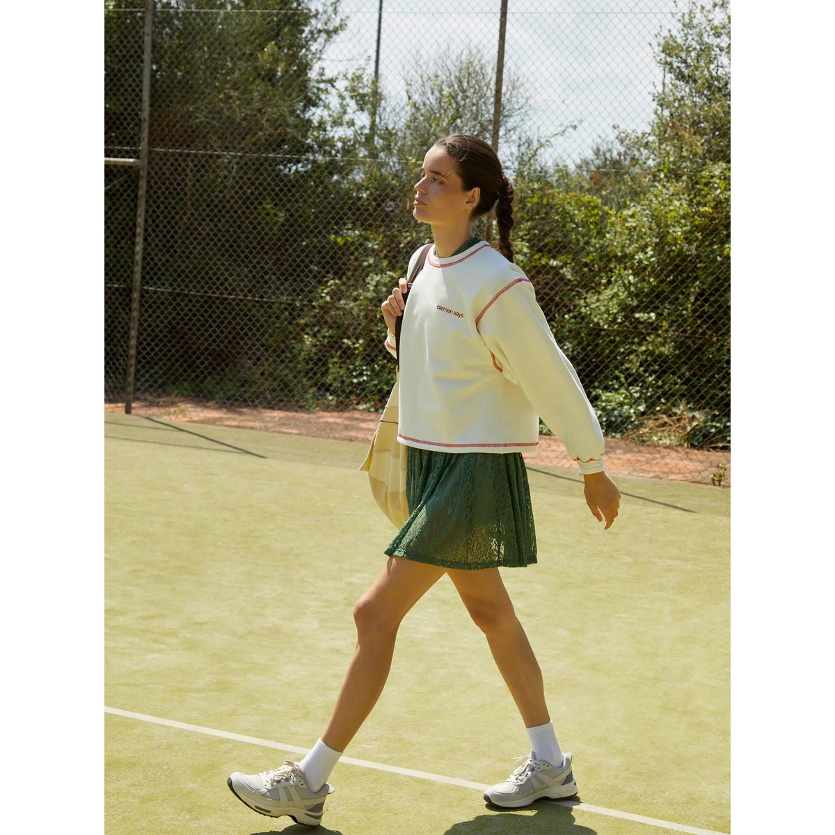 Form White Jersey Sweatshirt